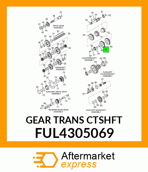 GEAR TRANS CTSHFT FUL4305069