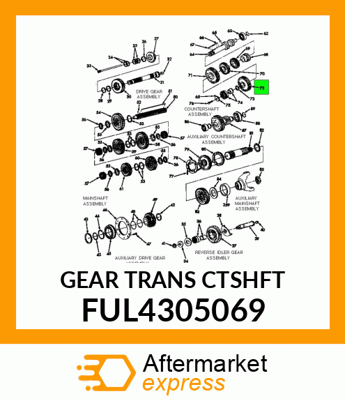 GEAR TRANS CTSHFT FUL4305069