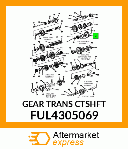 GEAR TRANS CTSHFT FUL4305069