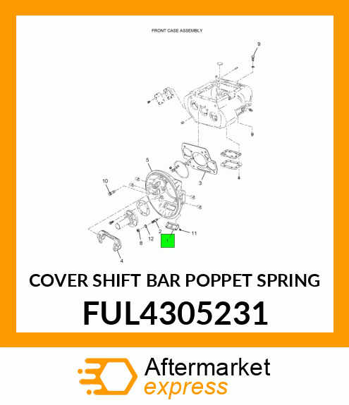 COVER SHIFT BAR POPPET SPRING FUL4305231