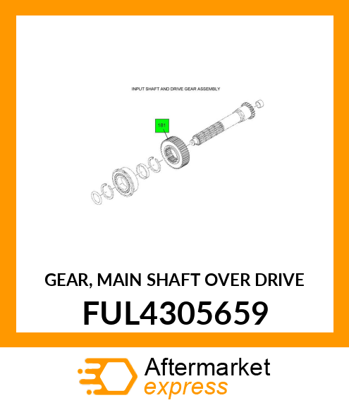 GEAR, MAIN SHAFT OVER DRIVE FUL4305659