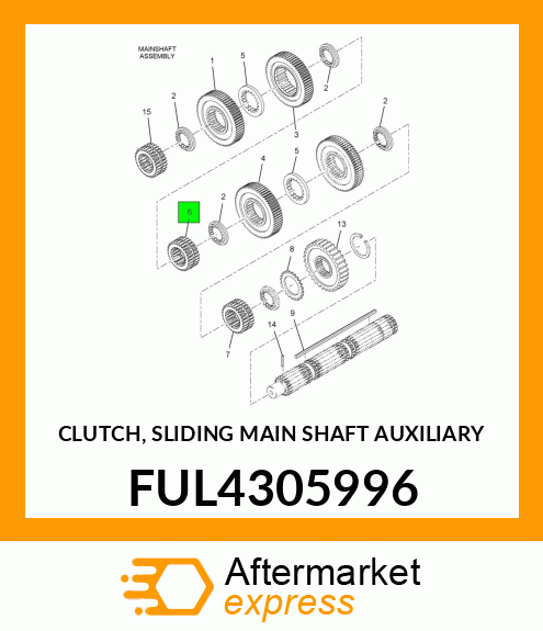 CLUTCH, SLIDING MAIN SHAFT AUXILIARY FUL4305996