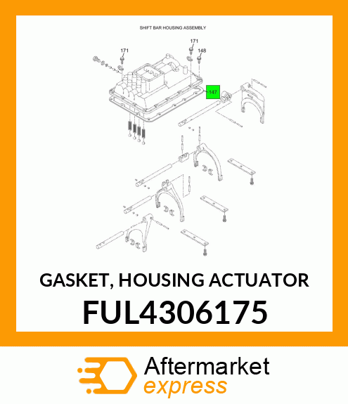 GASKET, HOUSING ACTUATOR FUL4306175