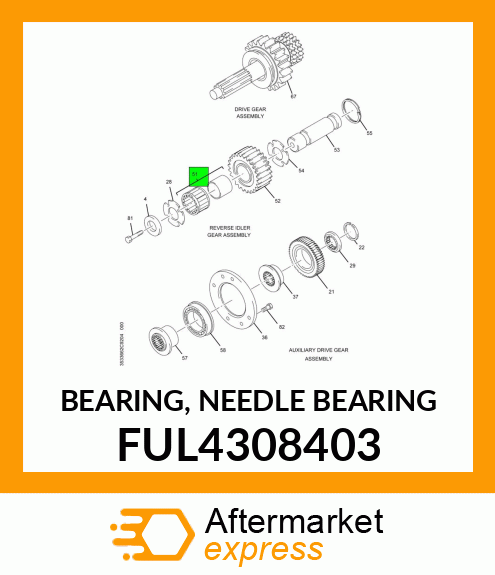 BEARING, NEEDLE BEARING FUL4308403