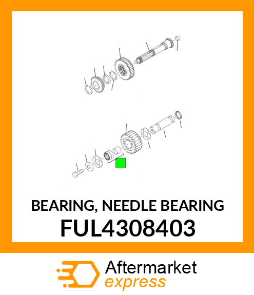 BEARING, NEEDLE BEARING FUL4308403