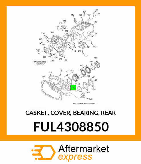 GASKET, COVER, BEARING, REAR FUL4308850