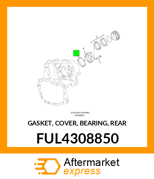 GASKET, COVER, BEARING, REAR FUL4308850