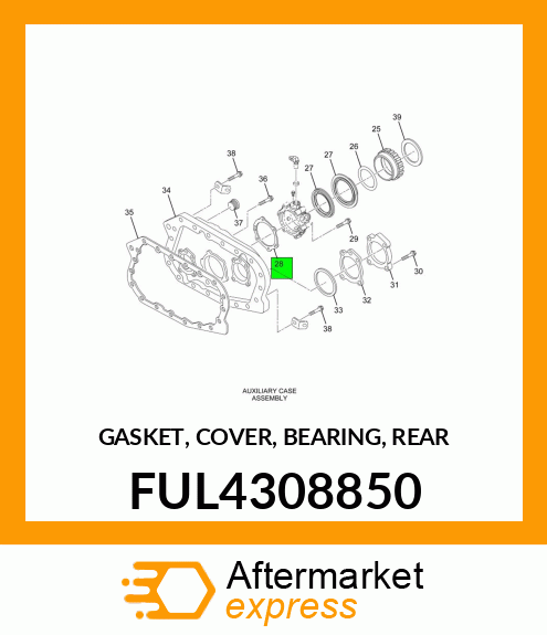 GASKET, COVER, BEARING, REAR FUL4308850