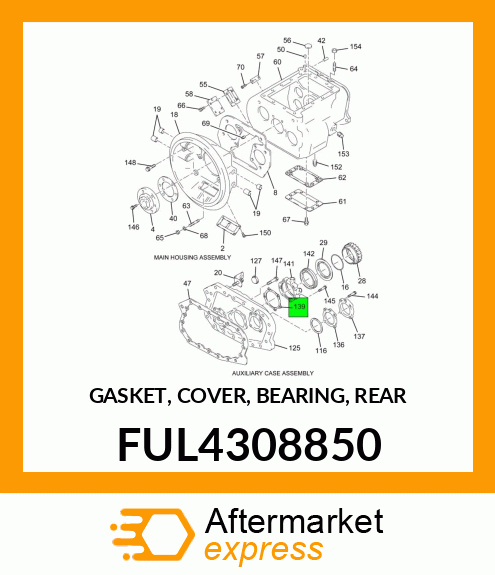 GASKET, COVER, BEARING, REAR FUL4308850