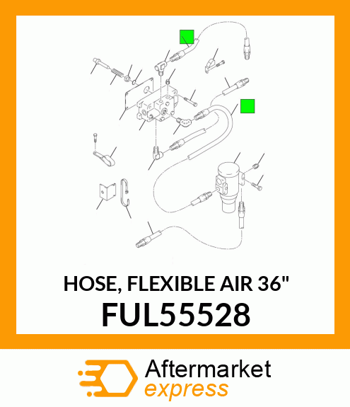 HOSE, FLEXIBLE AIR 36" FUL55528