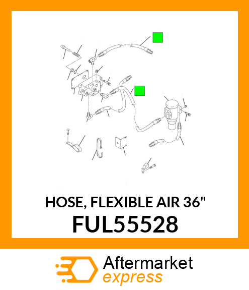 HOSE, FLEXIBLE AIR 36" FUL55528