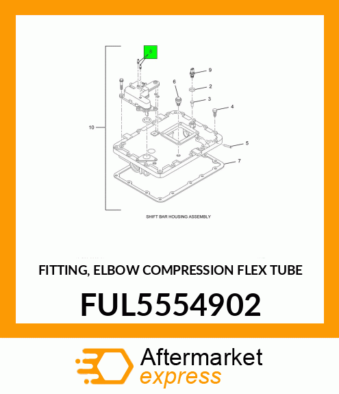 FITTING, ELBOW COMPRESSION FLEX TUBE FUL5554902