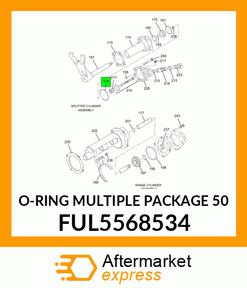 O-RING MULTIPLE PACKAGE 50 FUL5568534