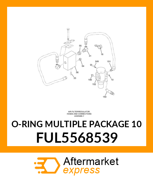 O-RING MULTIPLE PACKAGE 10 FUL5568539