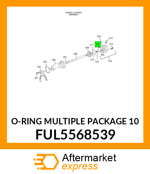 O-RING MULTIPLE PACKAGE 10 FUL5568539