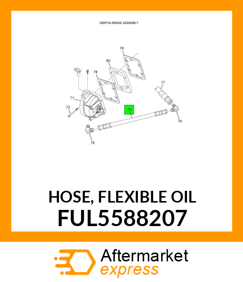 HOSE, FLEXIBLE OIL FUL5588207