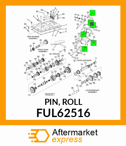 PIN, ROLL FUL62516