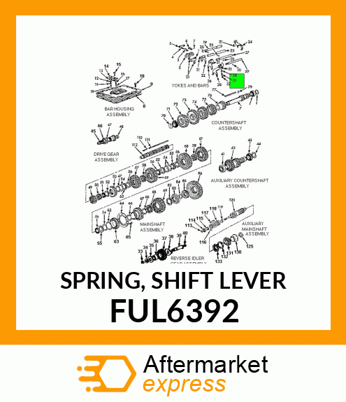 SPRING, SHIFT LEVER FUL6392