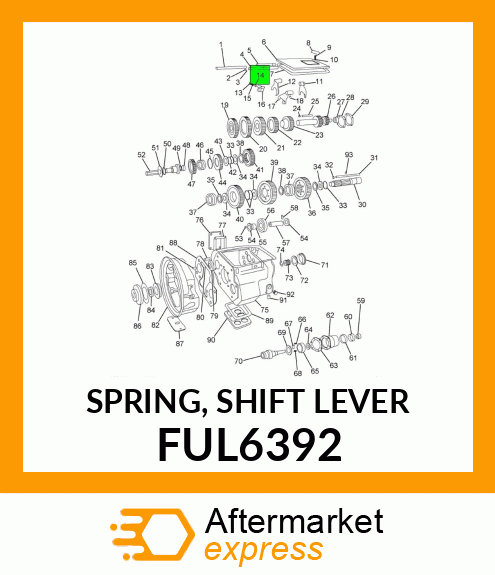 SPRING, SHIFT LEVER FUL6392