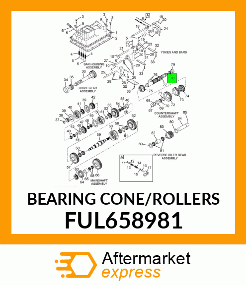 BEARING CONE/ROLLERS FUL658981