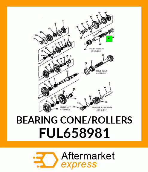 BEARING CONE/ROLLERS FUL658981