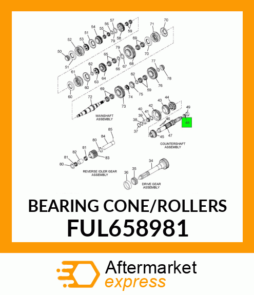 BEARING CONE/ROLLERS FUL658981