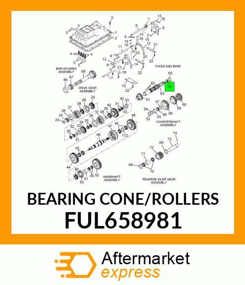 BEARING CONE/ROLLERS FUL658981