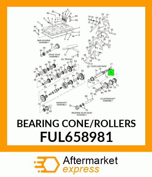 BEARING CONE/ROLLERS FUL658981