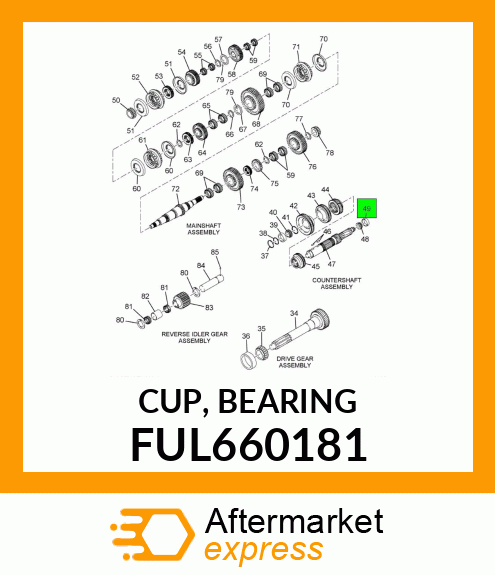 CUP, BEARING FUL660181