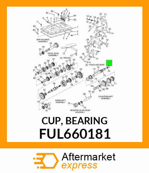 CUP, BEARING FUL660181