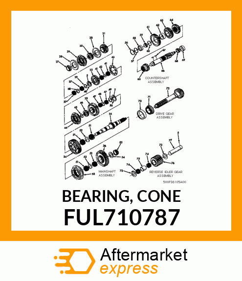 BEARING, CONE FUL710787