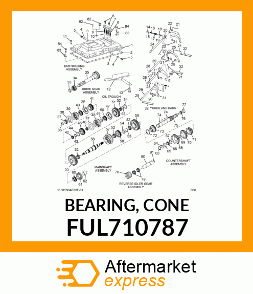 BEARING, CONE FUL710787