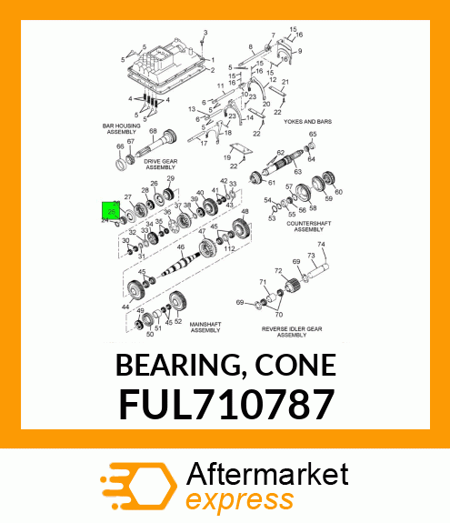 BEARING, CONE FUL710787