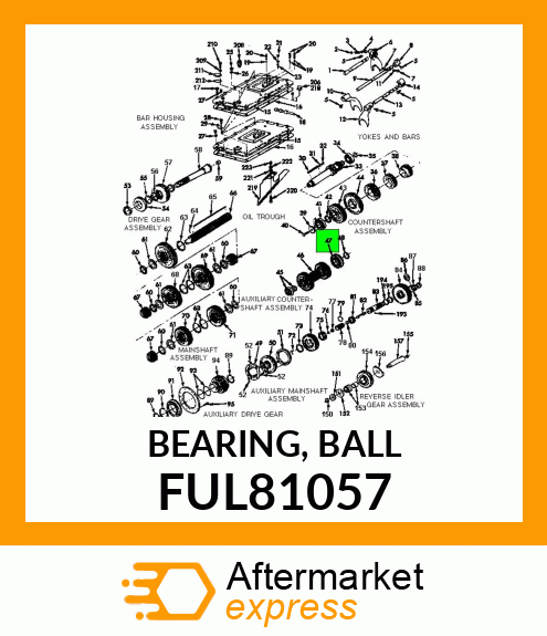 BEARING, BALL FUL81057