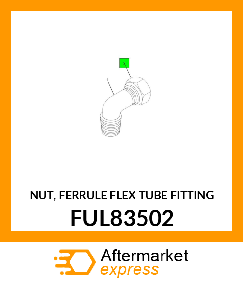 NUT, FERRULE FLEX TUBE FITTING FUL83502