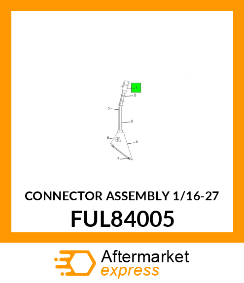 CONNECTOR ASSEMBLY 1/16-27 FUL84005