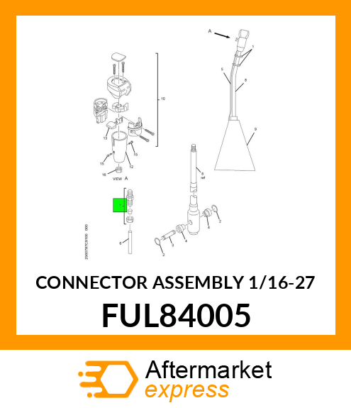 CONNECTOR ASSEMBLY 1/16-27 FUL84005