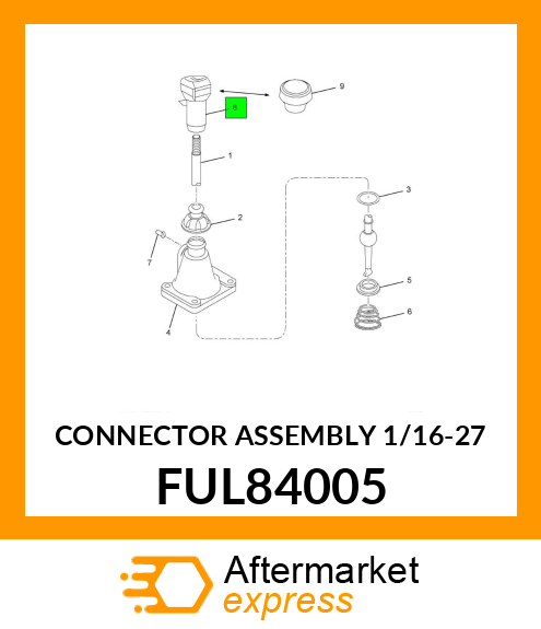 CONNECTOR ASSEMBLY 1/16-27 FUL84005