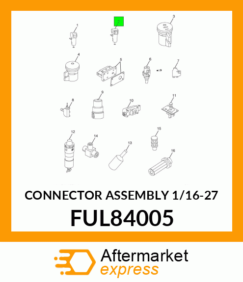 CONNECTOR ASSEMBLY 1/16-27 FUL84005