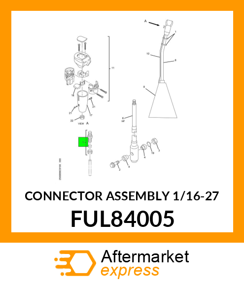 CONNECTOR ASSEMBLY 1/16-27 FUL84005