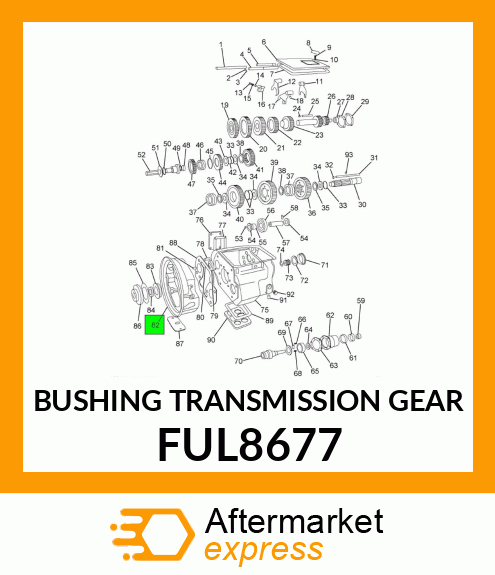 BUSHING TRANSMISSION GEAR FUL8677