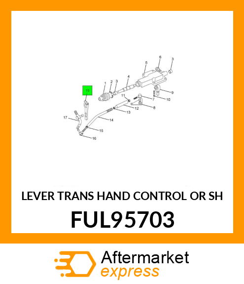 LEVER TRANS HAND CONTROL OR SH FUL95703