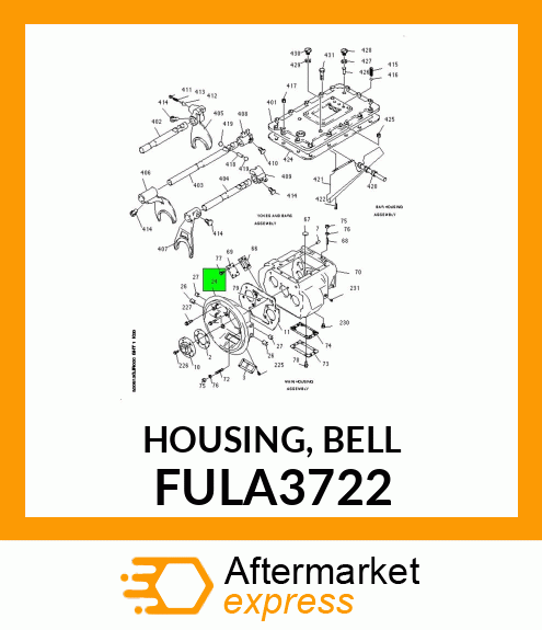 HOUSING, BELL FULA3722