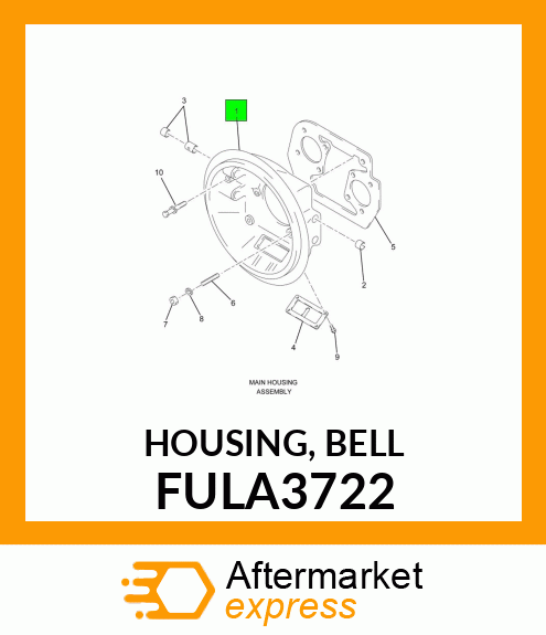 HOUSING, BELL FULA3722