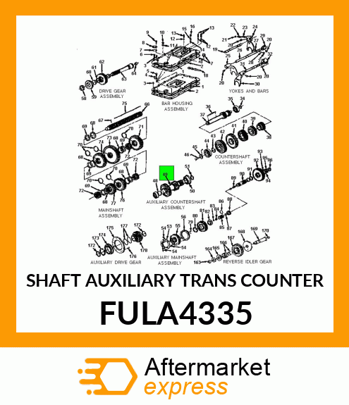 SHAFT AUXILIARY TRANS COUNTER FULA4335