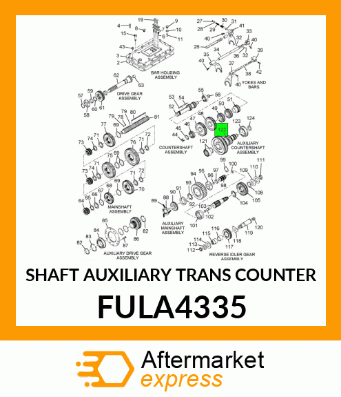 SHAFT AUXILIARY TRANS COUNTER FULA4335