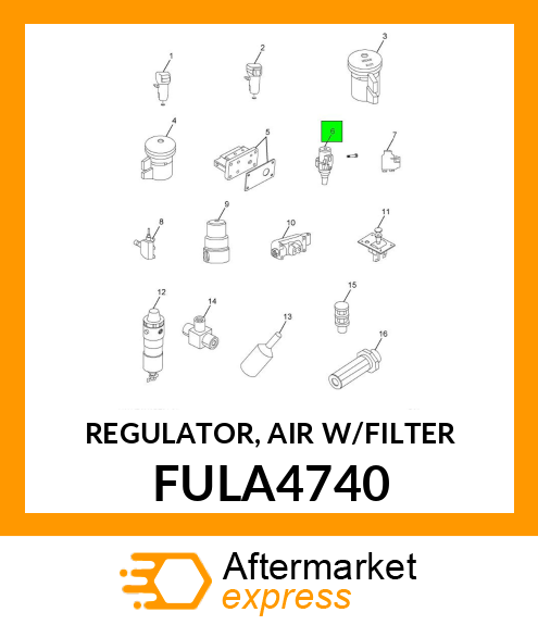 REGULATOR, AIR W/FILTER FULA4740