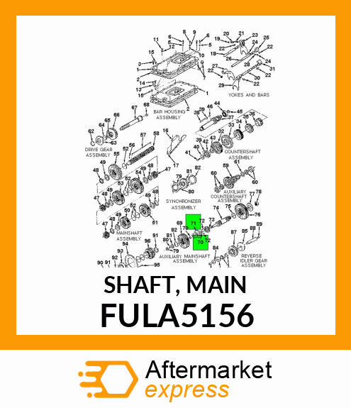 SHAFT, MAIN FULA5156