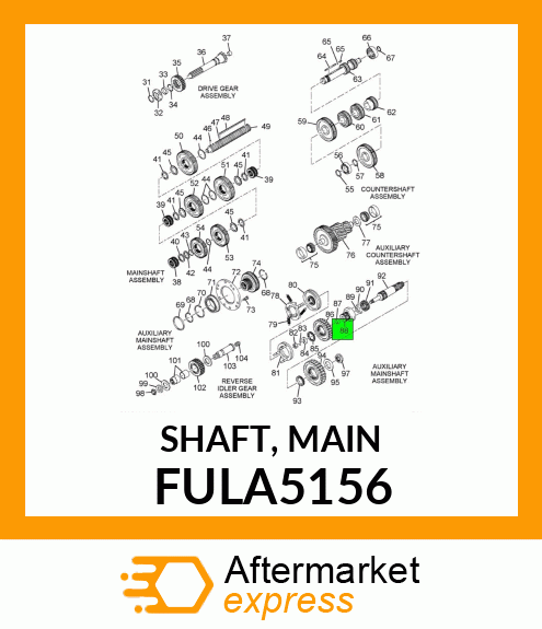 SHAFT, MAIN FULA5156