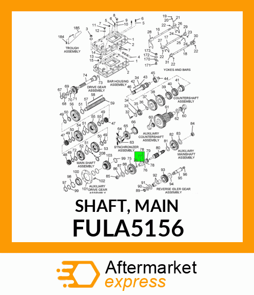 SHAFT, MAIN FULA5156